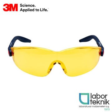 3M™ 2742 Konfor Serisi Koruyucu Güvenlik Gözlüğü AS/AF Lens (Kehribar)