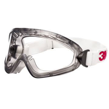 3M™ 2890SA İş Güvenliği Koruyucu Gözlük Sızdırmaz, Buğu Önleyici, Şeffaf Asetat Lens