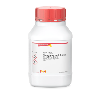 Sigma-Aldrich M0404 Murashige and Skoog Basal Medium powder, suitable for plant cell culture, with Gamborg′s vitamins 1 L