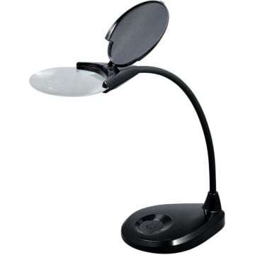 Levenhuk Zeno Lamp ZL7 Siyah Büyüteç Büyütme: 2x. Çap: 125 mm LED