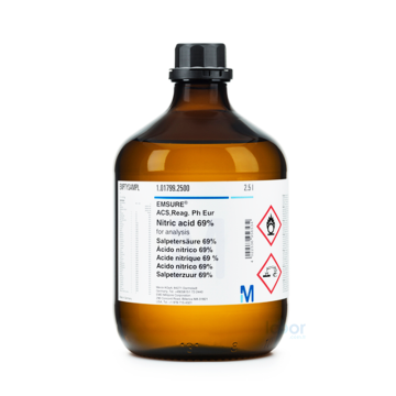 Merck 101799 Nitric Acid 69% For Analysis Emsure®  Acs, Reag. pH Eur  2.5 L