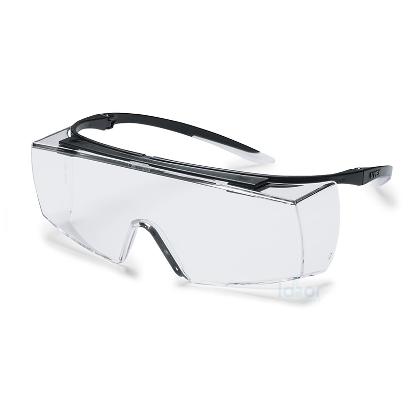 Uvex Super F OTG Spectacles Gözlük Üstü Güvenlik Gözlüğü Kimyasallara Dirençli, Buğulanmaz