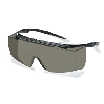 Uvex Super F OTG Spectacles Gözlük Üstü Güvenlik Gözlüğü Kimyasallara Dirençli, Gün Işığı Filtreli, Buğulanmaz