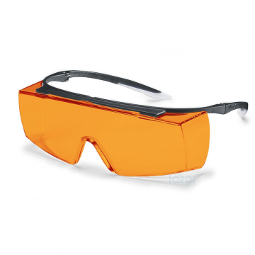 Uvex Super F OTG Spectacles Gözlük Üstü Güvenlik Gözlüğü Kimyasallara Dirençli, Buğulanmaz, Kontras Artırıcı