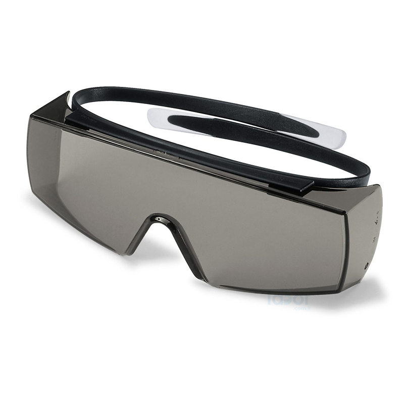Uvex Super OTG Spectacles Gözlük Üstü Güvenlik Gözlüğü Kimyasallara Dirençli, Gün Işığı Filtreli, Buğulanmaz