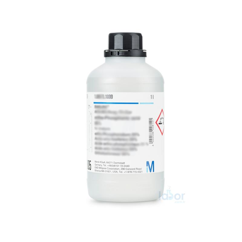 Merck 109435 pH 4 Buffer Solution (Citric Acid/Sodium Hydroxide/Hydrogen Chloride), Traceable To Srm From Nıst And Ptb pH 4.00 (20°C) Certipur® 1 L