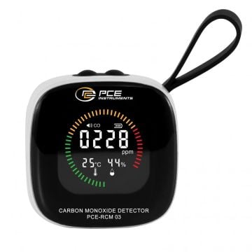 PCE RCM 03 Hava Kalitesi Ölçer CO (Karbonmonoksit), Sıcaklık ve Nem Ölçer 0... 500 ppm / - 10... + 50 °C / %20… %85 RH