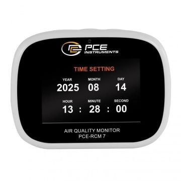 PCE RCM 7 Hava Kalitesi Ölçer / TVOC, CO2 (Karbondioksit), PM1, PM2.5, PM10, Sıcaklık ve Nem ölçümü