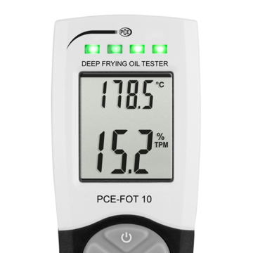 PCE FOT 10 Kızartma Yağ Ölçüm Cihazı (Polar Madde Test Cihazı) İzlenebilirlik Sertifikası ile