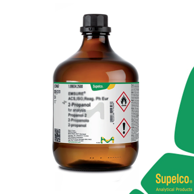 Merck 106007 Methanol gradient grade For Liquid Chromatography Lichrosolv® Reag. pH Eur. Cas 67-56-1, Chemical Formula Ch₃Oh, Molar Mass 32.04 G/Mol  2.5 L