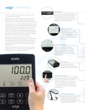 HANNA Edge® Multiparametre Ölçer pH/Ec/Do