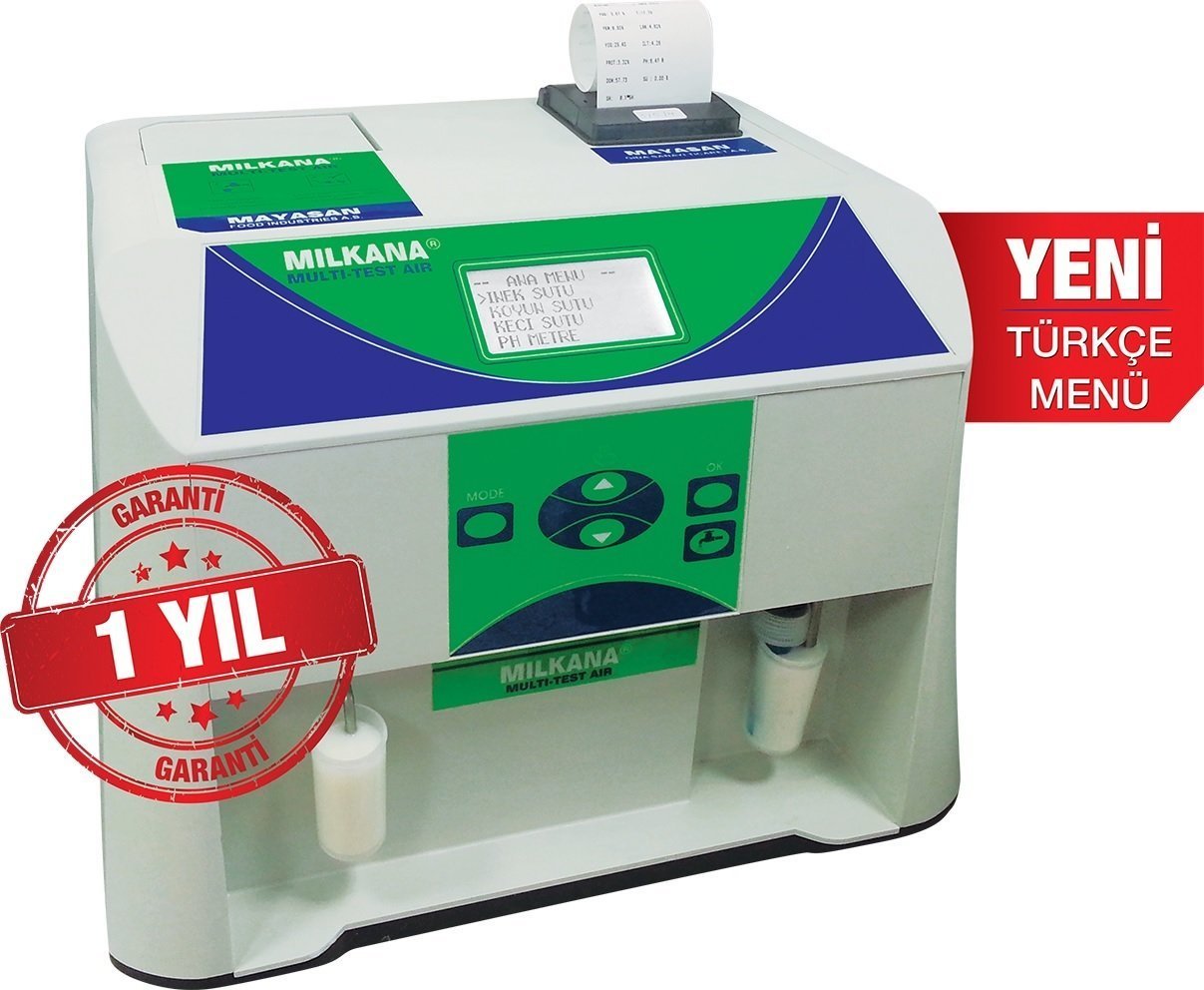 MILKANA® Multi - Test Air Süt Kalitesi Ölçüm Cihazı 11 Parametre/45 Saniye