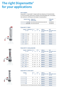 BRAND 4600340 Dispensette®  S Digital 1 - 10 mL Dijital Dispenser Vanasız