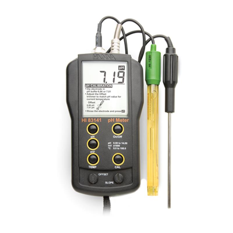 Hanna HI 83141-1 Portatif pH Metre 0.00... +14.00 pH / ±1999 mV / 0... 100 °C