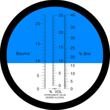 LT Şarap ve Bira Refraktometresi  0-40 Brix / 0-22% Baume / 0-25 %