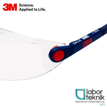 3M™ 2740 Konfor Serisi Koruyucu Güvenlik Gözlüğü AS/AF Lens (Şeffaf)