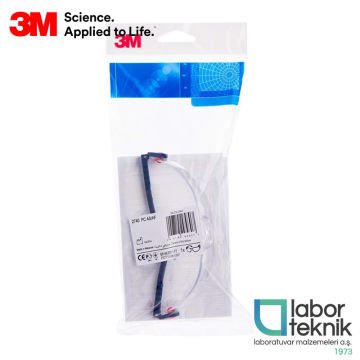 3M™ 2740 Konfor Serisi Koruyucu Güvenlik Gözlüğü AS/AF Lens (Şeffaf)