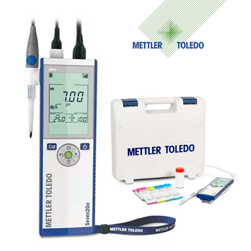 METTLER TOLEDO Seven2Go™ S2 Gıda Kiti pH Metre InLab Solids Go-ISM Elektrodu ile