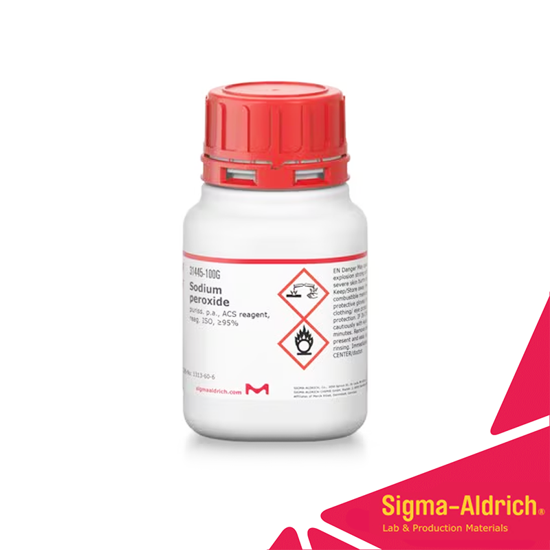 Sigma-Aldrich 31445 Sodium peroxide puriss. p.a., ACS reagent, reag. ISO, ≥95% CAS Number: 1313-60-6 100 gr