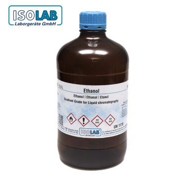 ISOLAB 920.027.2501 Ethanol Absolute ≥ 99.9% Gradient grade for liquid chromatography CAS No.: 64-17-5 2.5 L