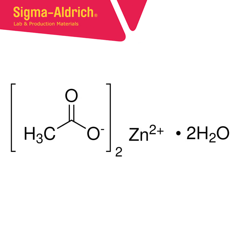 Sigma-Aldrich 25044 Zinc acetate dihydrate puriss., E 650, 99-102% CAS No.: 5970-45-6 1 kg