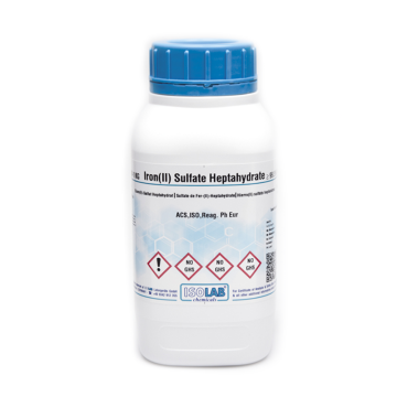 ISOLAB 936.026.1000 Iron(II) Sulfate Heptahydrate for Analysis ACS, ISO, Reag. Ph. Eur CAS No.: 7782-63-0 1 kg