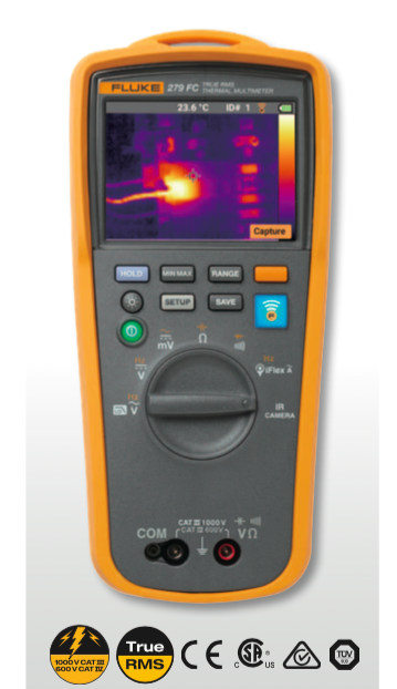 Fluke 279 FC + iflex Prob TRMS Kablosuz Termal Multimetre