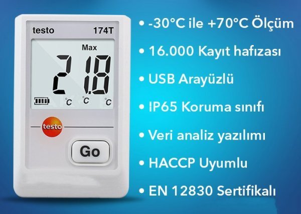 Testo 174 T Set Mini datalogger sıcaklık (1-kanal, NTC)