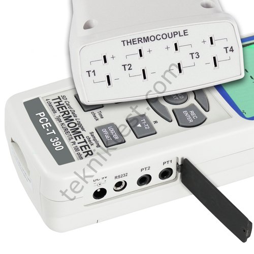 PCE-T390 Çift Kanallı Dijital Termometre Kayıt Özellikli Datalogger