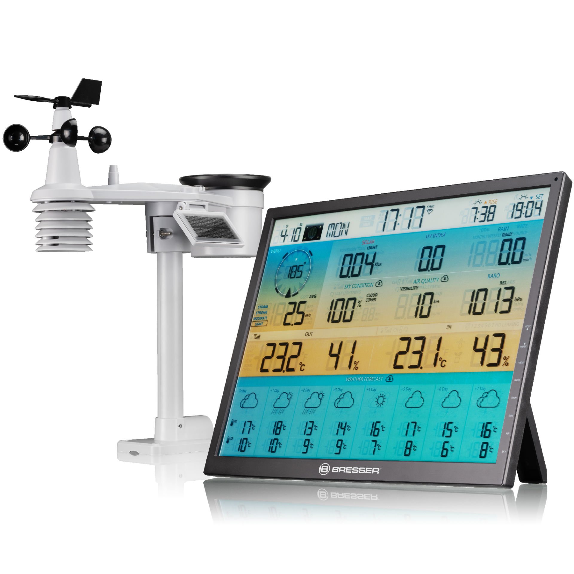 Bresser 7-in-1 8-Day 4CAST Wi-Fi Weather Center