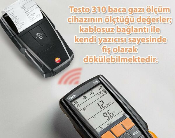 Testo 310 Baca Gazı Analiz Cihazı (Yazıcılı Set)