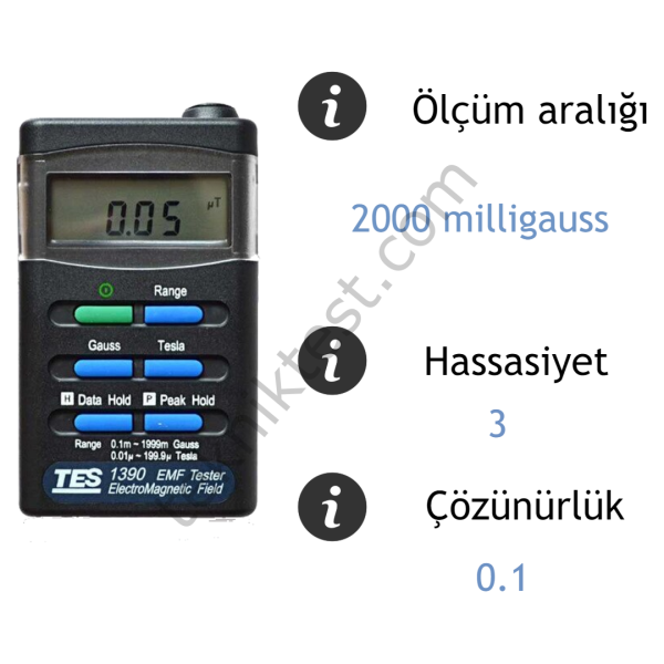 Tes 1390 Gaussmetre