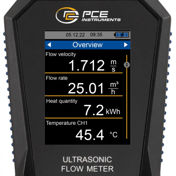 PCE-TDS 200 ML 4 Ultrasonik Debimetre Sensör Dahil ISO Kalibrasyon Sertifikalı
