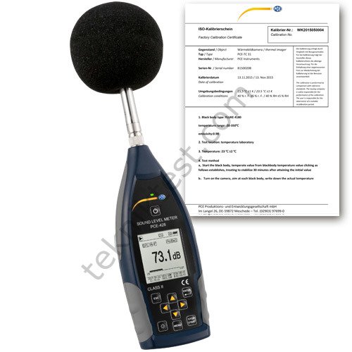PCE-428 EKİT Ses Seviyesi Ölçüm Cihazı Kiti