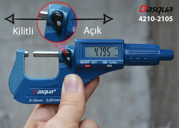 Dasqua 4210-2105 Hassas Dijital Mikrometre