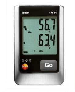 Testo 176 T4 Sıcaklık veri kayıt cihazı, harici sensör