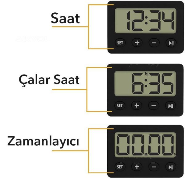 TFA 60.2014.01 Dijital Zamanlayıcı ve Kronometre