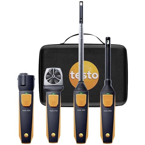 Testo 0563-0003 Akıllı Problar Havalandırma Seti Akıllı telefonlarla yönetilebilir