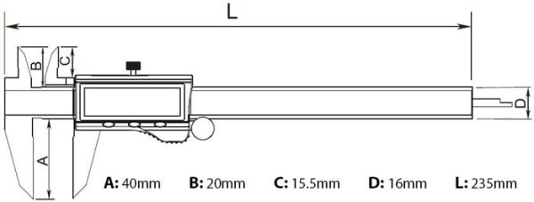 Dasqua 2115-2305 Metal Kasalı Kumpas 150mm