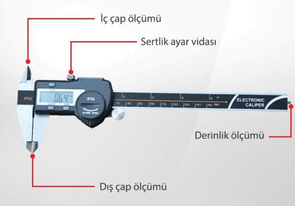 Loyka 5110-300 Dijital Kumpas 0-300mm IP54