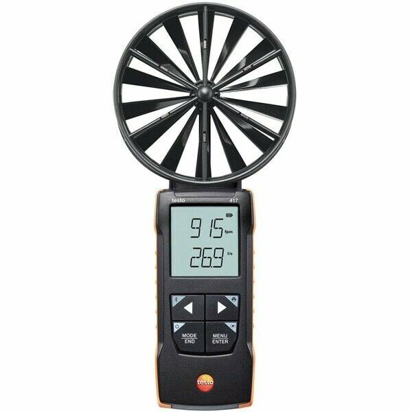 Testo 417 Geniş yüzey pervane anemometresi