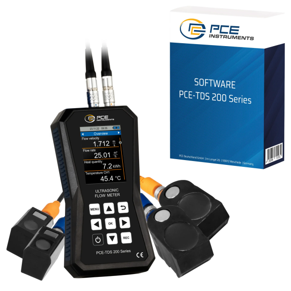 PCE-TDS 200 SM-SW-KIT Ultrasonik Debimetre Yazılımlı Kit