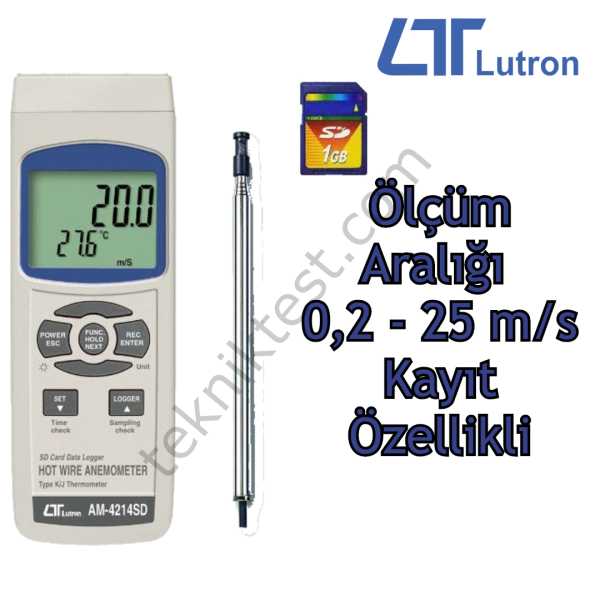 Lutron AM-4214SD Çok Fonksiyonlu Ölçüm ( k-j Tip)