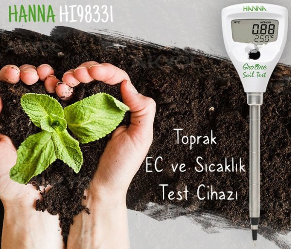 Hanna HI 98331 GroLine Toprak EC ve Sıcaklık Test Cihazı