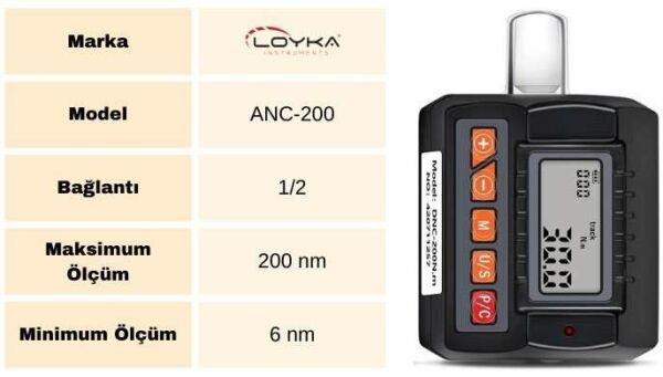 Loyka ANC-200 Dijital Tork Adaptörü