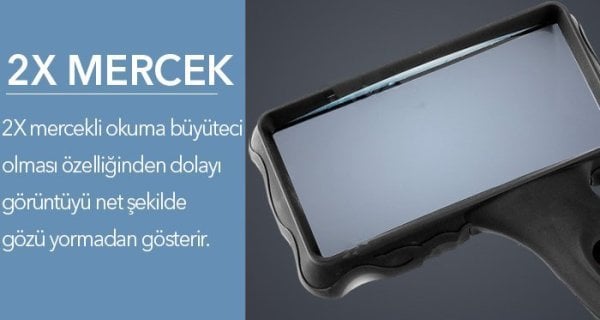 84026 Köşeli Mercekli Okuma Büyüteci