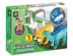3D Boyama - Dinozor (Üçlü)