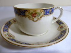 KPM imzalı porselen çay kahve takımı. 5 ad. 19 Y.y.