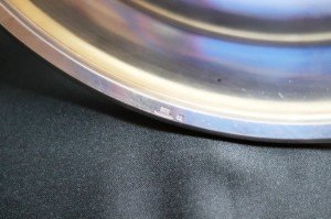 Christofle damgalı gümüş kaplama servis tabağı 19.Yy  Çapı 32cm.