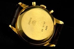 Zenith - El Primero Automatic 18K sarı altın 38mm orijinal kol saati. 1990-1999